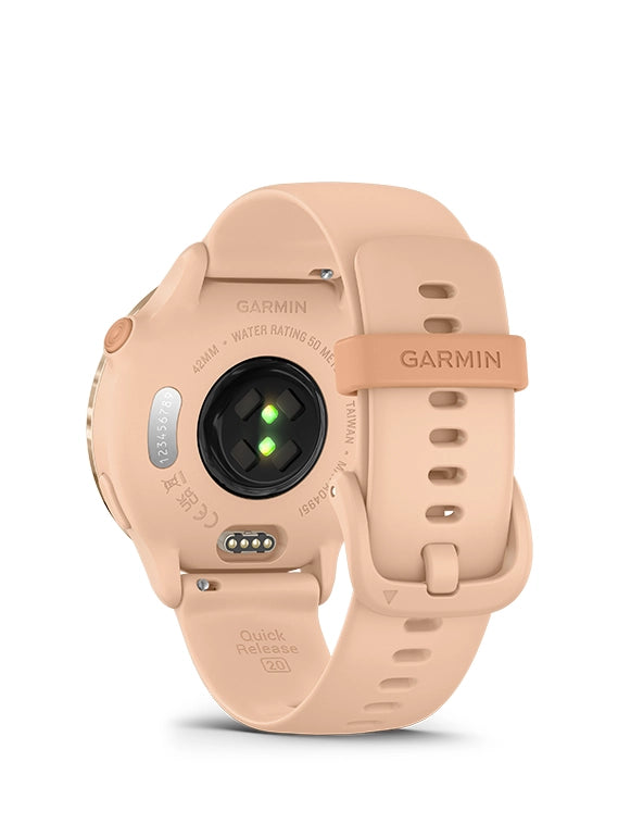 Rose Gold watch on a white background