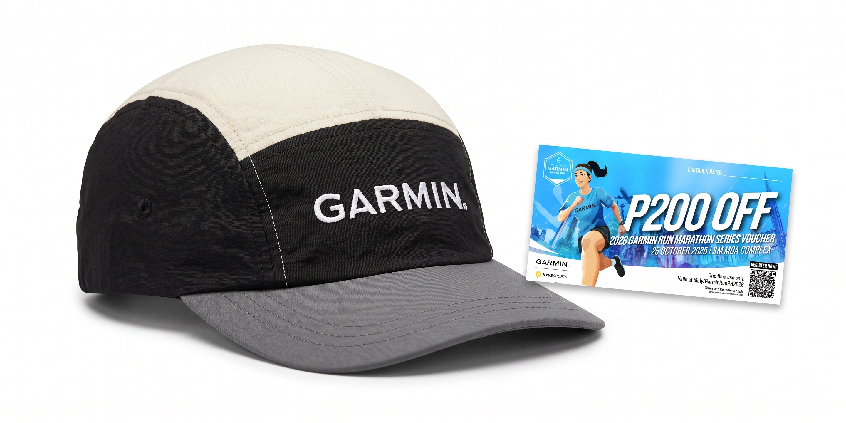5 Panel Cap & Garmin Run 200 OFF voucher for all Cirqa Smart Band pre-orders