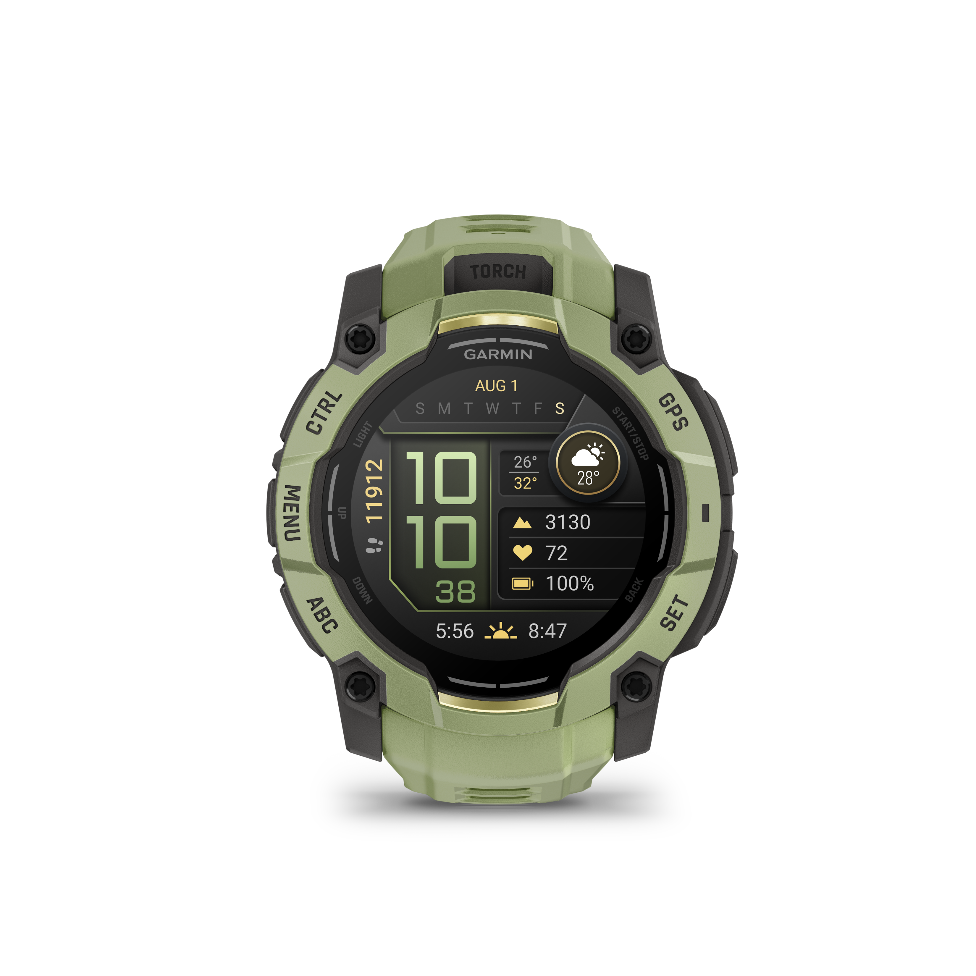 Garmin Instinct 3 AMOLED - Alpine Limited Edition (50mm, Fern Green)